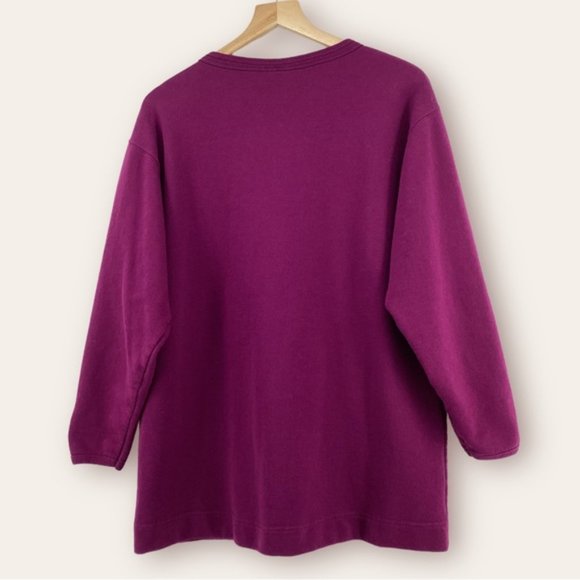 COTTON CREW NECK SWEATSHIRT - Picture 4 of 10